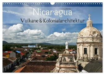 Kalendář/Diář Nicaragua - Vulkane und Kolonialarchitektur (Wandkalender 2027 DIN A3 quer), CALVENDO Monatskalender Calvendo