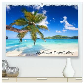 Kalendář/Diář Seychellen Strandfeeling (hochwertiger Premium Wandkalender 2027 DIN A2 quer), Kunstdruck in Hochglanz Calvendo