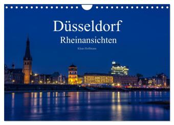 Kalender/Terminbuch Düsseldorf - Rheinansichten (Wandkalender 2027 DIN A4 quer), CALVENDO Monatskalender Calvendo