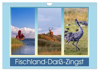 Naptár/Határidőnapló Fischland-Darß-Zingst (Wandkalender 2027 DIN A4 quer), CALVENDO Monatskalender Calvendo
