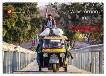 Kalender/Terminbuch Willkommen in Indien 2027 (Wandkalender 2027 DIN A2 quer), CALVENDO Monatskalender Calvendo