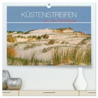 Kalendár/Diár Küstenstreifen an der Nordsee (hochwertiger Premium Wandkalender 2027 DIN A2 quer), Kunstdruck in Hochglanz Calvendo