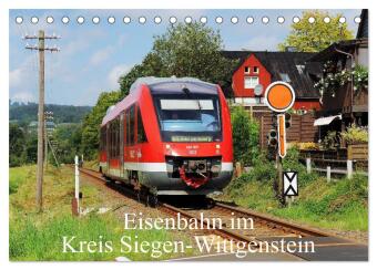 Kalendár/Diár Eisenbahn im Kreis Siegen-Wittgenstein (Tischkalender 2027 DIN A5 quer), CALVENDO Monatskalender Calvendo