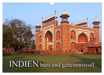 Calendario/Agenda INDIEN - bunt und geheimnisvoll (Wandkalender 2027 DIN A3 quer), CALVENDO Monatskalender Calvendo
