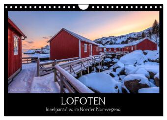 Naptár/Határidőnapló LOFOTEN - Inselparadies im Norden Norwegens (Wandkalender 2027 DIN A4 quer), CALVENDO Monatskalender Calvendo