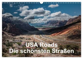 Kalender/Terminbuch USA Roads (Wandkalender 2027 DIN A3 quer), CALVENDO Monatskalender Calvendo