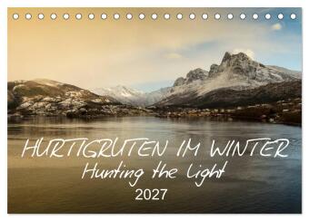 Kalender/Terminbuch Hurtigruten im Winter - Hunting the light (Tischkalender 2027 DIN A5 quer), CALVENDO Monatskalender Calvendo