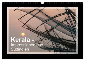 Kalender/Terminbuch Kerala - Impressionen aus Südindien (Wandkalender 2027 DIN A3 quer), CALVENDO Monatskalender Calvendo