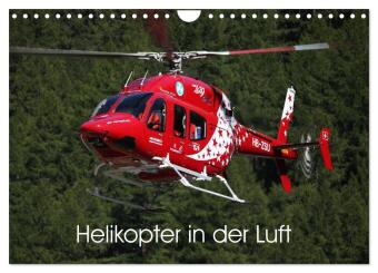 Naptár/Határidőnapló Helikopter in der Luft (Wandkalender 2027 DIN A4 quer), CALVENDO Monatskalender Calvendo