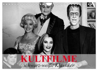 Kalendář/Diář Kultfilme - schwarz-weiße Klassiker (Wandkalender 2027 DIN A4 quer), CALVENDO Monatskalender Calvendo