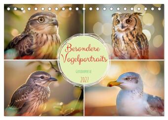 Kalender/agenda Besondere Vogelportraits (Tischkalender 2027 DIN A5 quer), CALVENDO Monatskalender 