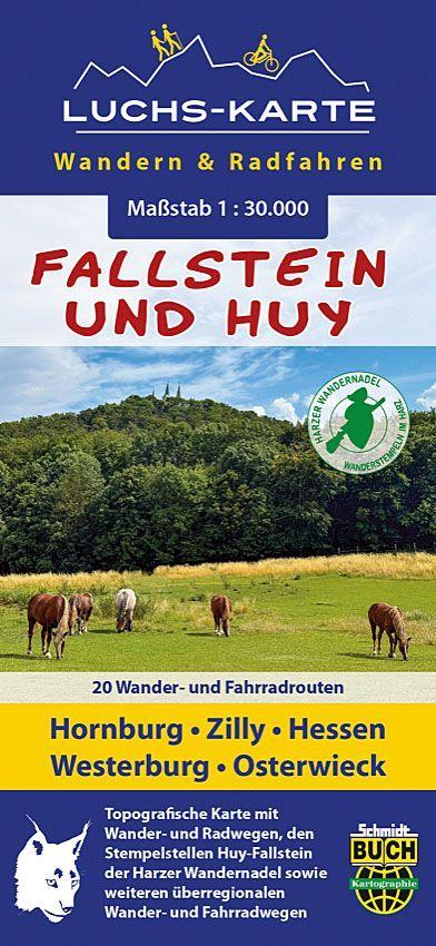 Tlačovina Luchskarte Fallstein und Huy Thorsten Schmidt