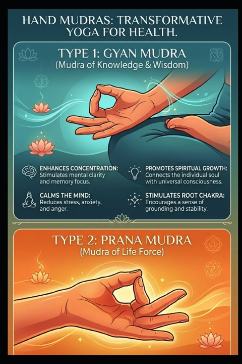 Carte Hand Mudras Transformative Yoga for Health SAIDULU GOUD