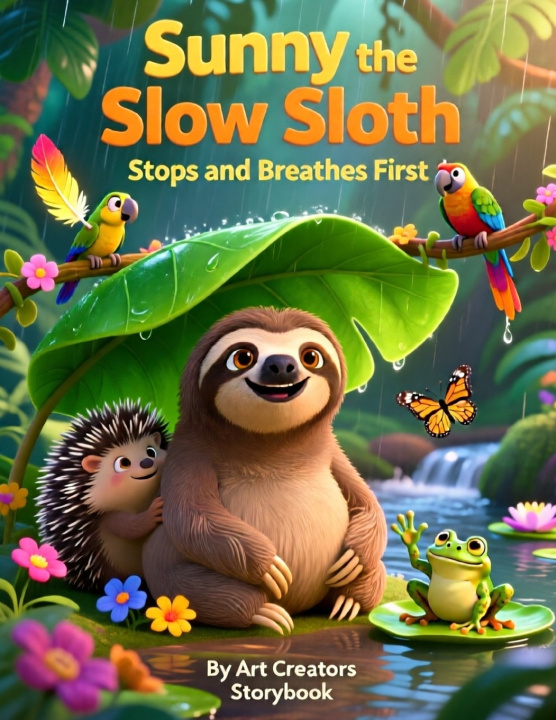 Book Sunny the Slow Sloth Stops and Breathes First Art Creators