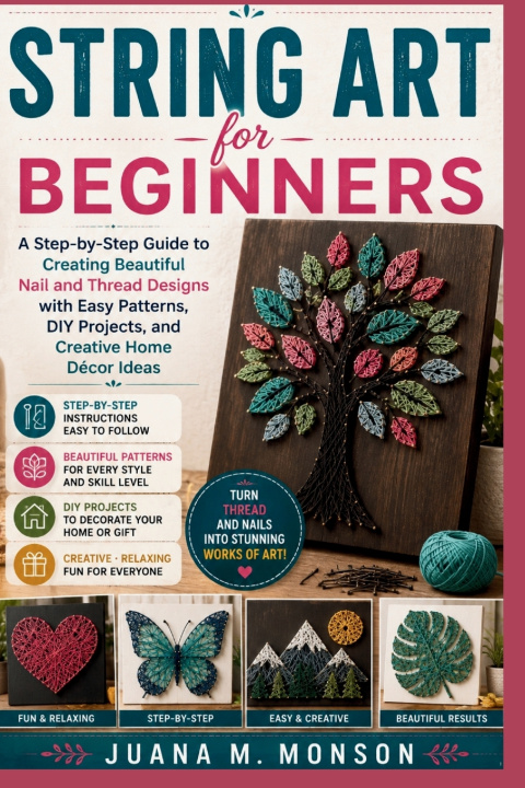 Boek STRING ART FOR BEGINNERS Juana M. Monson