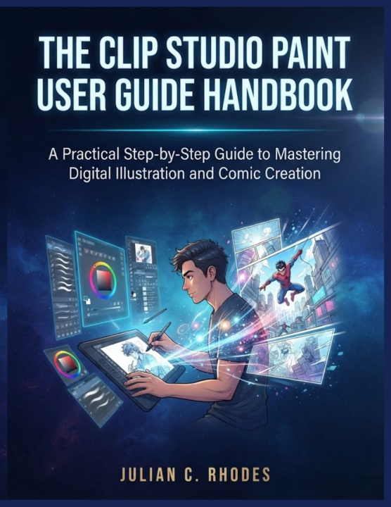 Kniha THE CLIP STUDIO PAINT USER GUIDE HANDBOOK JULIAN C. RHODES