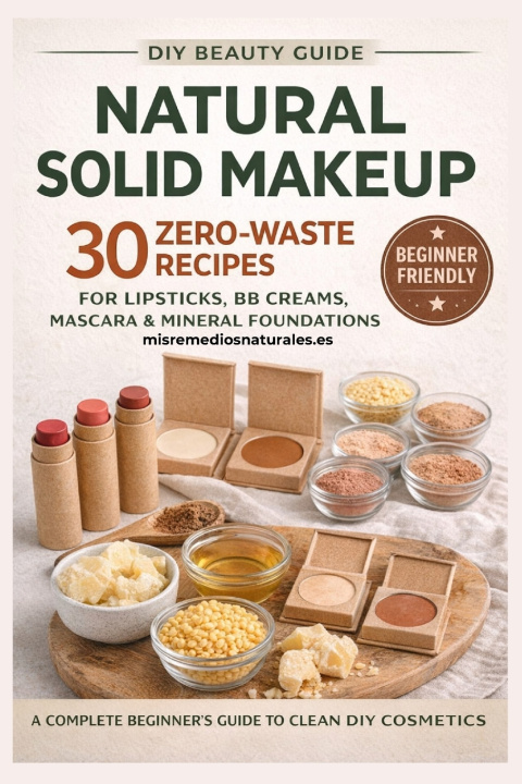 Kniha DIY Natural Solid Makeup for beginners Mis Remedios Naturales