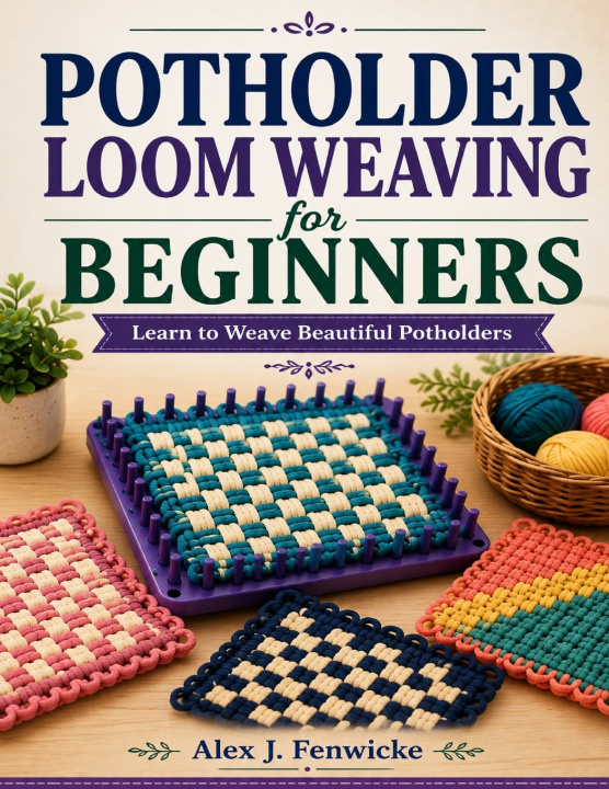 Kniha POTHOLDER LOOM WEAVING FOR BEGINNERS Alex J. Fenwicke