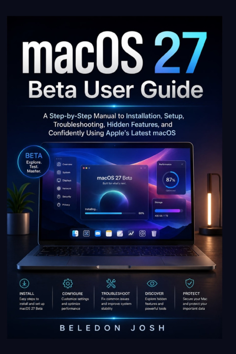 Kniha macOS 27 Beta User Guide Beledon Josh