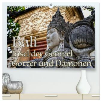 Kalender/agenda Bali - Insel der Tempel, Götter und Dämonen (hochwertiger Premium Wandkalender 2027 DIN A2 quer), Kunstdruck in Hochglanz Calvendo