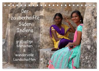 Kalender/agenda Der zauberhafte Süden Indiens (Tischkalender 2027 DIN A5 quer), CALVENDO Monatskalender Calvendo