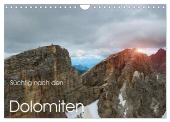 Kalender/agenda Süchtig nach den Dolomiten (Wandkalender 2027 DIN A4 quer), CALVENDO Monatskalender Calvendo