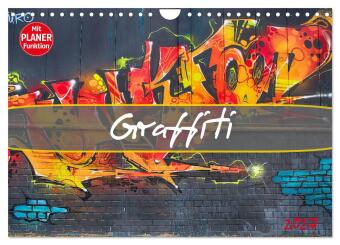 Kalender/agenda Graffiti (Wandkalender 2027 DIN A4 quer), CALVENDO Monatskalender Calvendo