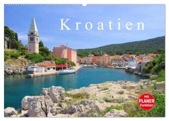 Kalender/Terminbuch Kroatien (Wandkalender 2027 DIN A2 quer), CALVENDO Monatskalender Calvendo
