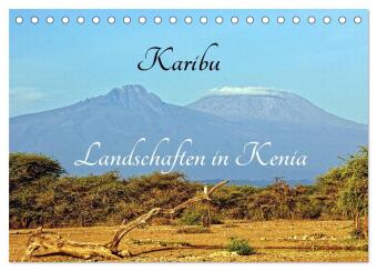 Kalendář/Diář Karibu - Landschaften in Kenia (Tischkalender 2027 DIN A5 quer), CALVENDO Monatskalender Calvendo