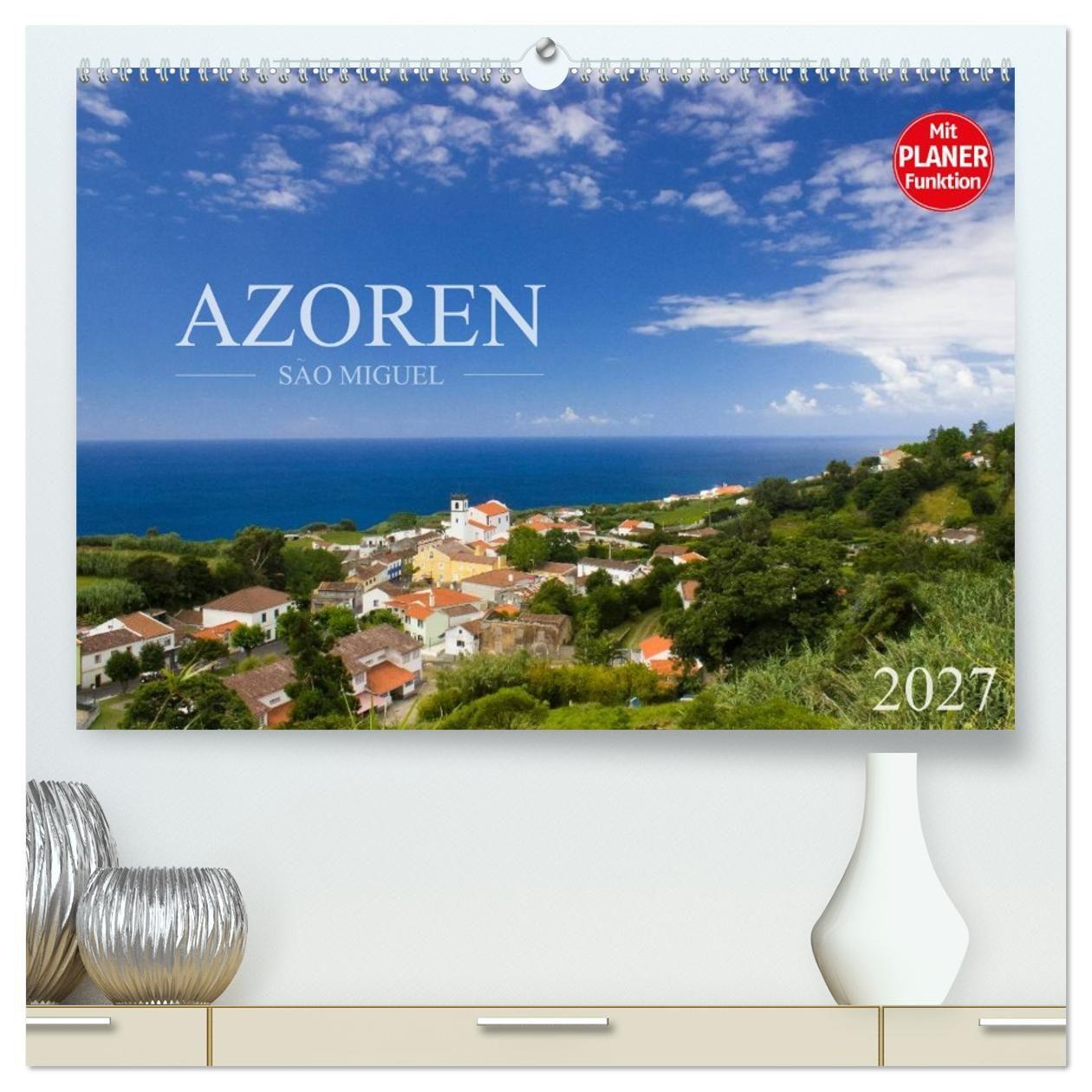 Kalender/Terminbuch Azoren - São Miguel (hochwertiger Premium Wandkalender 2027 DIN A2 quer), Kunstdruck in Hochglanz Calvendo