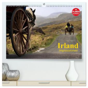 Kalendár/Diár Irland. Impressionen (hochwertiger Premium Wandkalender 2027 DIN A2 quer), Kunstdruck in Hochglanz Calvendo