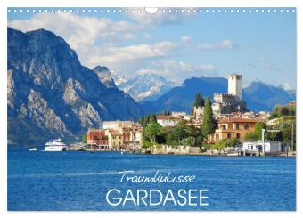Kalender/agenda Traumkulisse Gardasee (Wandkalender 2027 DIN A3 quer), CALVENDO Monatskalender Calvendo