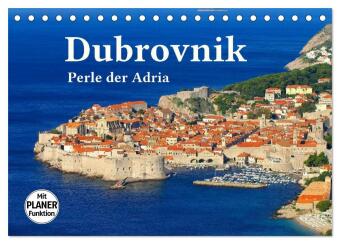 Naptár/Határidőnapló Dubrovnik - Perle der Adria (Tischkalender 2027 DIN A5 quer), CALVENDO Monatskalender Calvendo