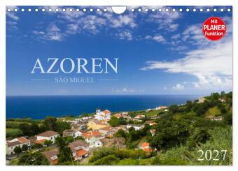 Kalender/Terminbuch Azoren - São Miguel (Wandkalender 2027 DIN A4 quer), CALVENDO Monatskalender Calvendo