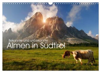 Naptár/Határidőnapló Bekannte und unbekannte Almen in Südtirol (Wandkalender 2027 DIN A3 quer), CALVENDO Monatskalender Calvendo