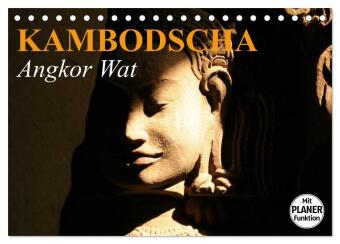 Kalender/Terminbuch Kambodscha. Angkor Wat (Tischkalender 2027 DIN A5 quer), CALVENDO Monatskalender Calvendo