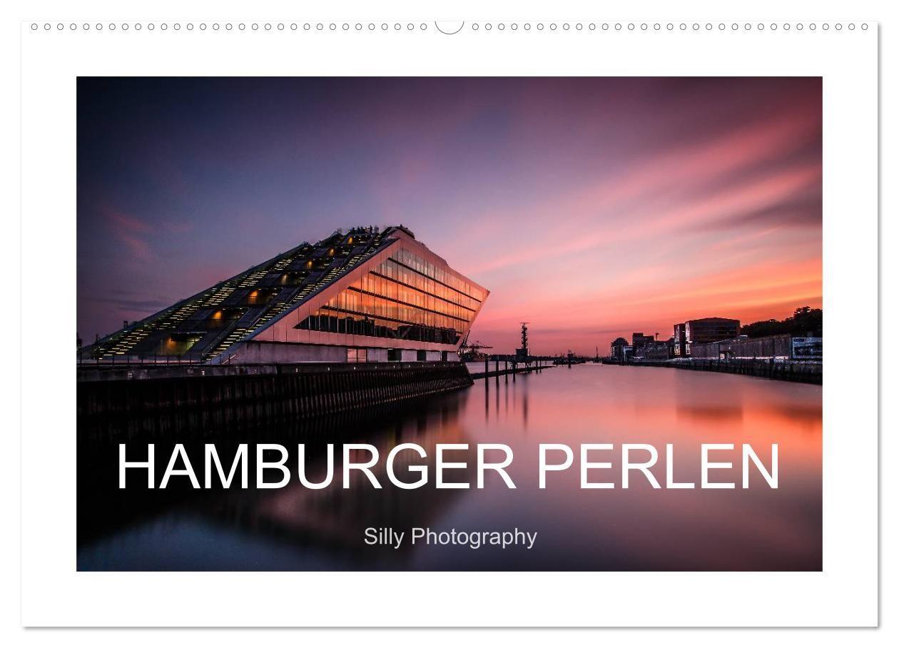 Calendario/Agenda Hamburger Perlen (Wandkalender 2027 DIN A2 quer), CALVENDO Monatskalender Calvendo