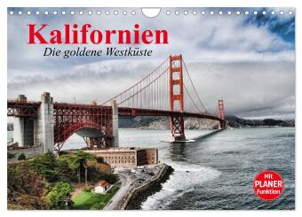 Kalender/agenda Kalifornien. Die goldene Westküste (Wandkalender 2027 DIN A4 quer), CALVENDO Monatskalender Calvendo