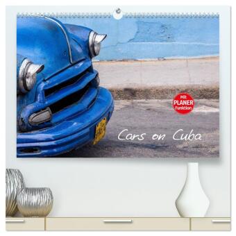 Naptár/Határidőnapló Cars on Cuba (hochwertiger Premium Wandkalender 2027 DIN A2 quer), Kunstdruck in Hochglanz Calvendo