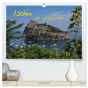 Naptár/Határidőnapló Ischia, die grüne Insel (hochwertiger Premium Wandkalender 2027 DIN A2 quer), Kunstdruck in Hochglanz Calvendo