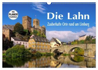Naptár/Határidőnapló Die Lahn - Zauberhafte Orte rund um Limburg (Wandkalender 2027 DIN A3 quer), CALVENDO Monatskalender Calvendo