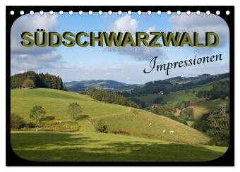Naptár/Határidőnapló Südschwarzwald - Impressionen (Tischkalender 2027 DIN A5 quer), CALVENDO Monatskalender Calvendo
