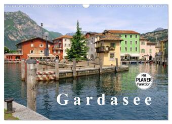Naptár/Határidőnapló Gardasee (Wandkalender 2027 DIN A3 quer), CALVENDO Monatskalender Calvendo
