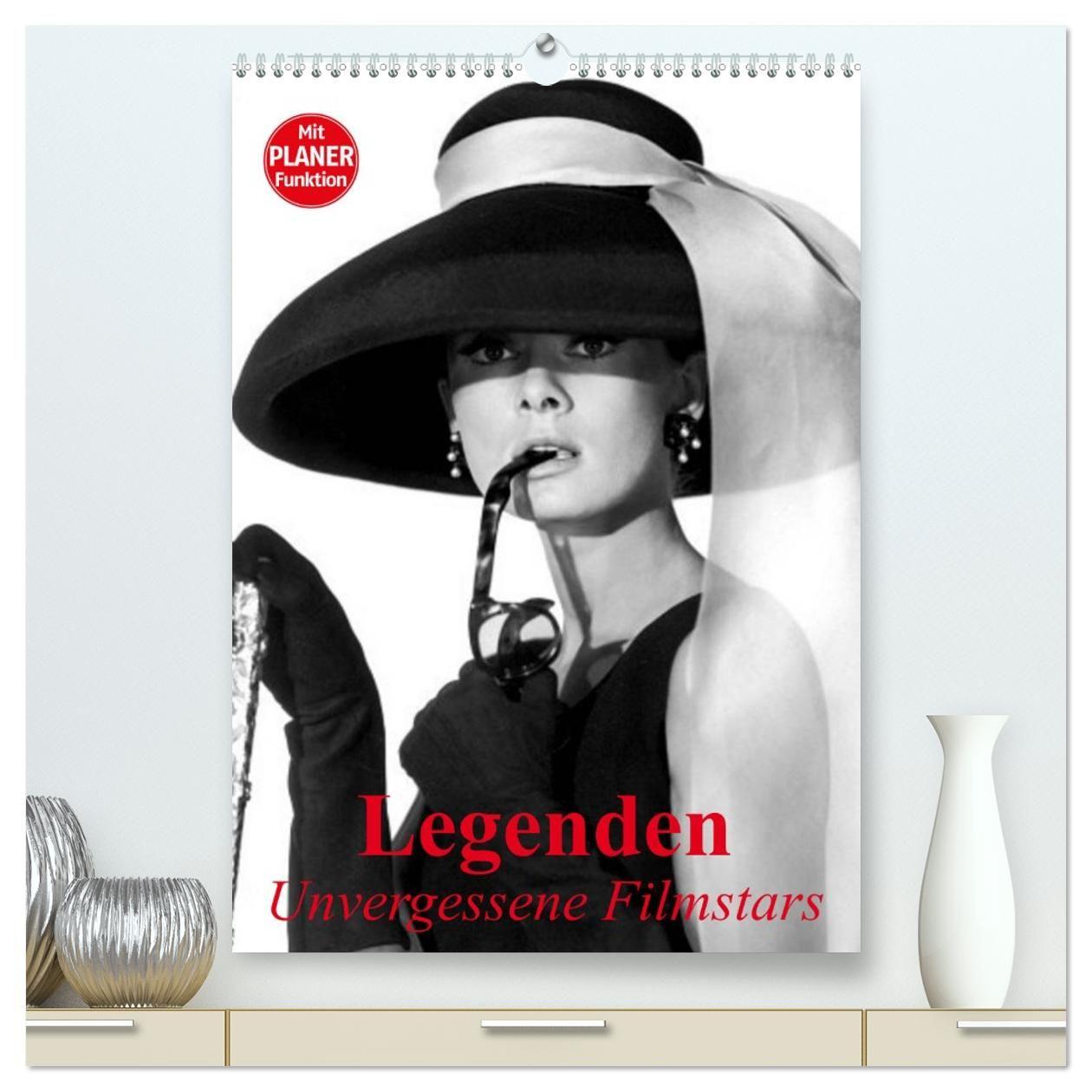 Kalender/Terminbuch Legenden - Unvergessene Filmstars (hochwertiger Premium Wandkalender 2027 DIN A2 hoch), Kunstdruck in Hochglanz Calvendo