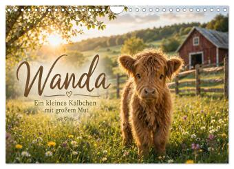 Kalender/agenda Wanda - ein kleines Kälbchen mit großem Mut (Wandkalender 2027 DIN A4 quer), CALVENDO Monatskalender Calvendo