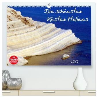 Kalender/Terminbuch Die schönsten Küsten Italiens (hochwertiger Premium Wandkalender 2027 DIN A2 quer), Kunstdruck in Hochglanz Calvendo