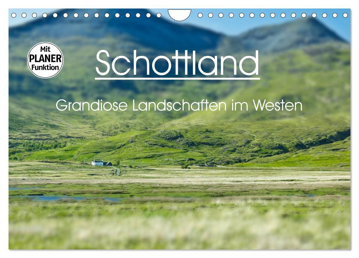 Kalendár/Diár Schottland - grandiose Landschaften im Westen (Wandkalender 2027 DIN A4 quer), CALVENDO Monatskalender Calvendo