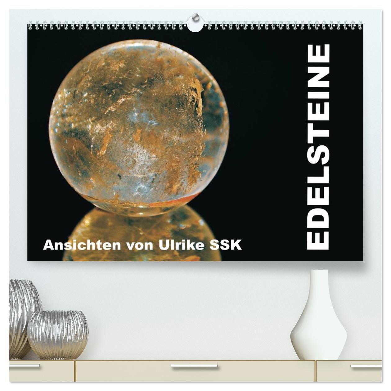 Kalender/agenda Edelsteine - Ansichten von Ulrike SSK (hochwertiger Premium Wandkalender 2027 DIN A2 quer), Kunstdruck in Hochglanz Calvendo