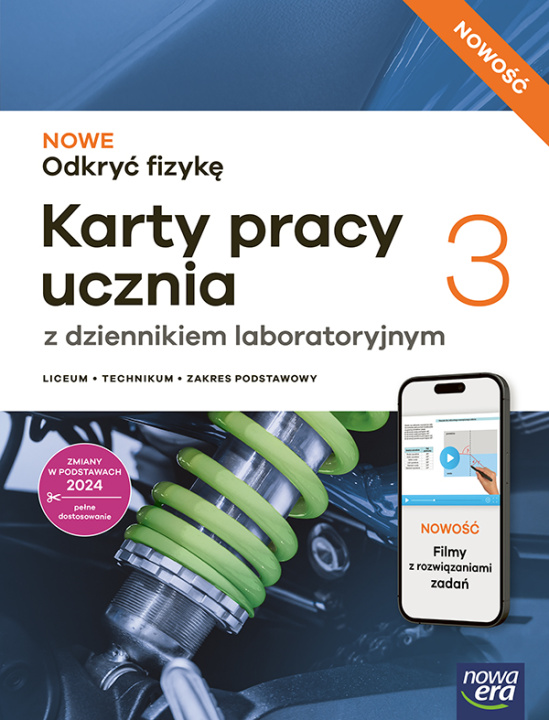 Könyv Nowa Fizyka NOWE ODKRYĆ FIZYKĘ karty pracy część 3 zakres podstawowy EDYCJA 2026 Opracowanie zbiorowe