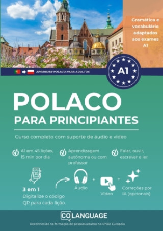 Buch Aprender polaco A1 para principiantes. Curso completo com suporte de áudio e vídeo coLanguage Academy